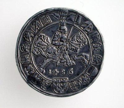 Guildiner (taler) van Sigismund, Graaf van Tirol, Hall Munt, 1486 (voorzijde) door German School